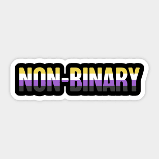 Non-Binary Pride Flag | Gender Identity Genderqueer Sticker